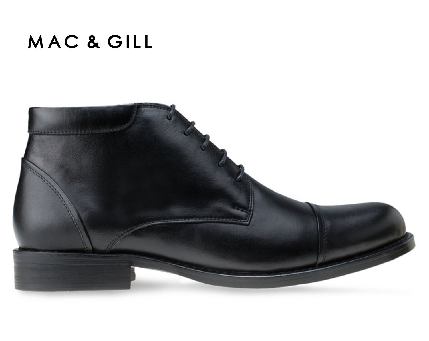Captoe Formal Lace-up Boot in original Leather 100%