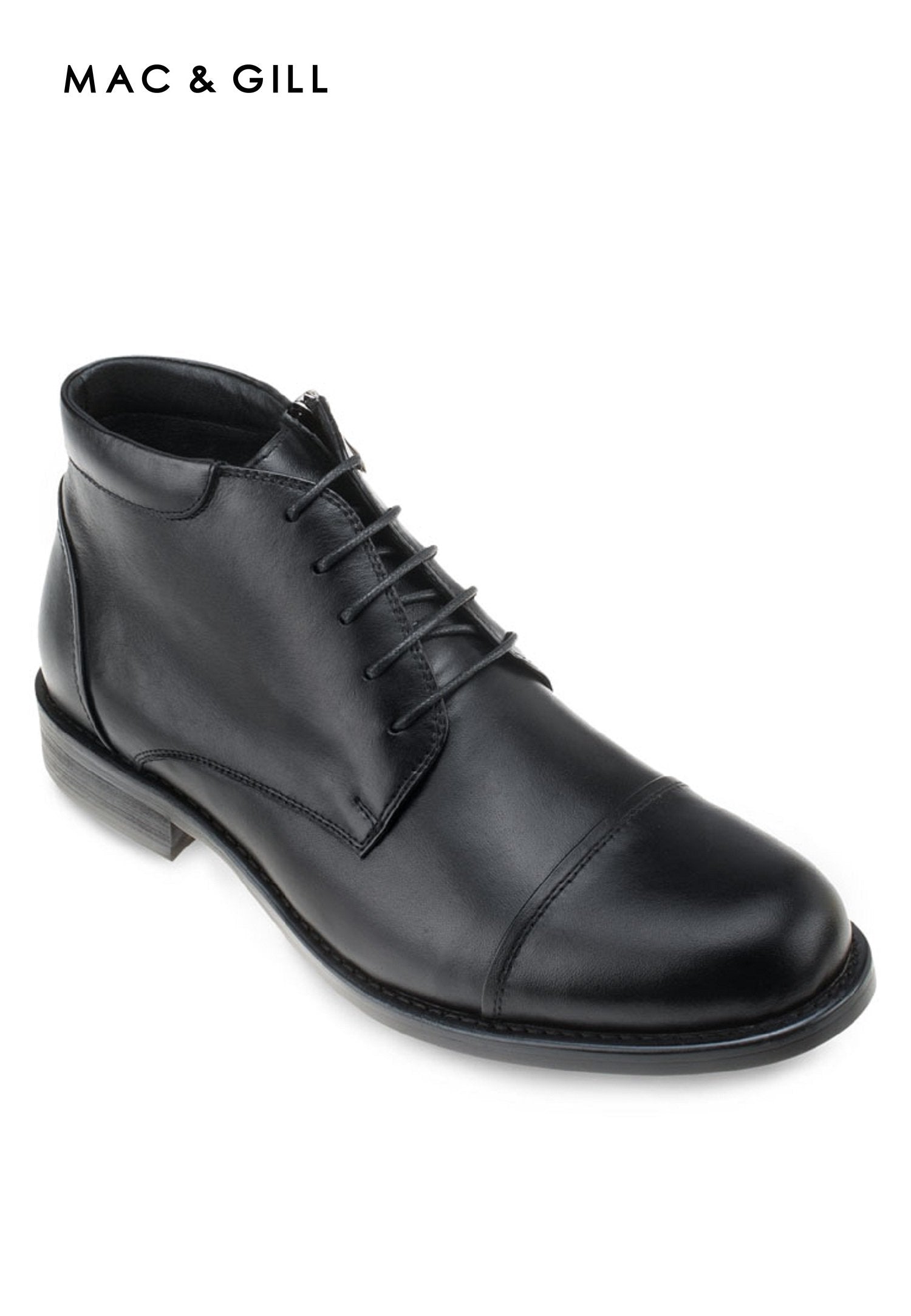 Captoe Formal Lace-up Boot in original Leather 100%