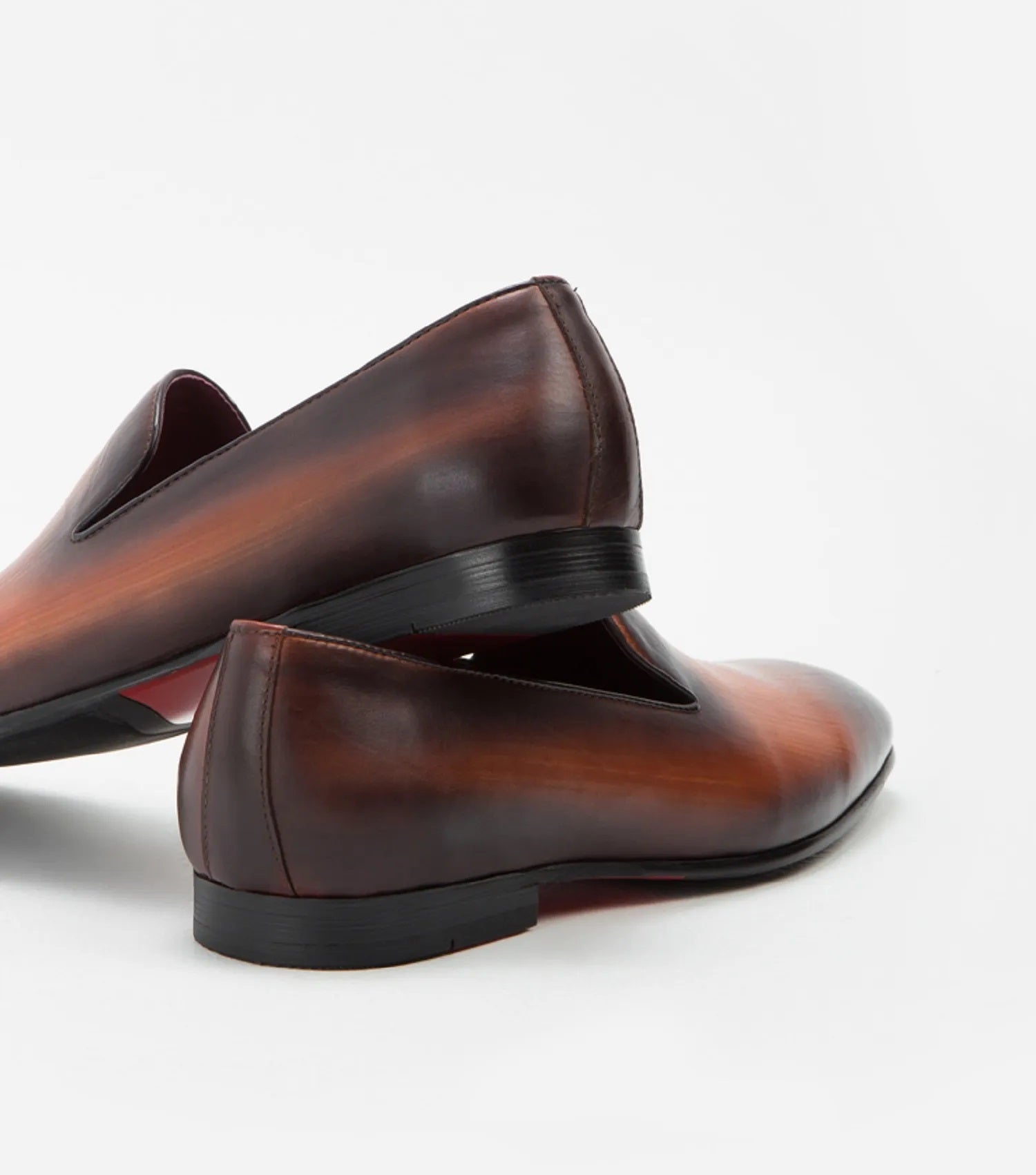 Dandelion Patina Leather Loafer in cow hide 100%