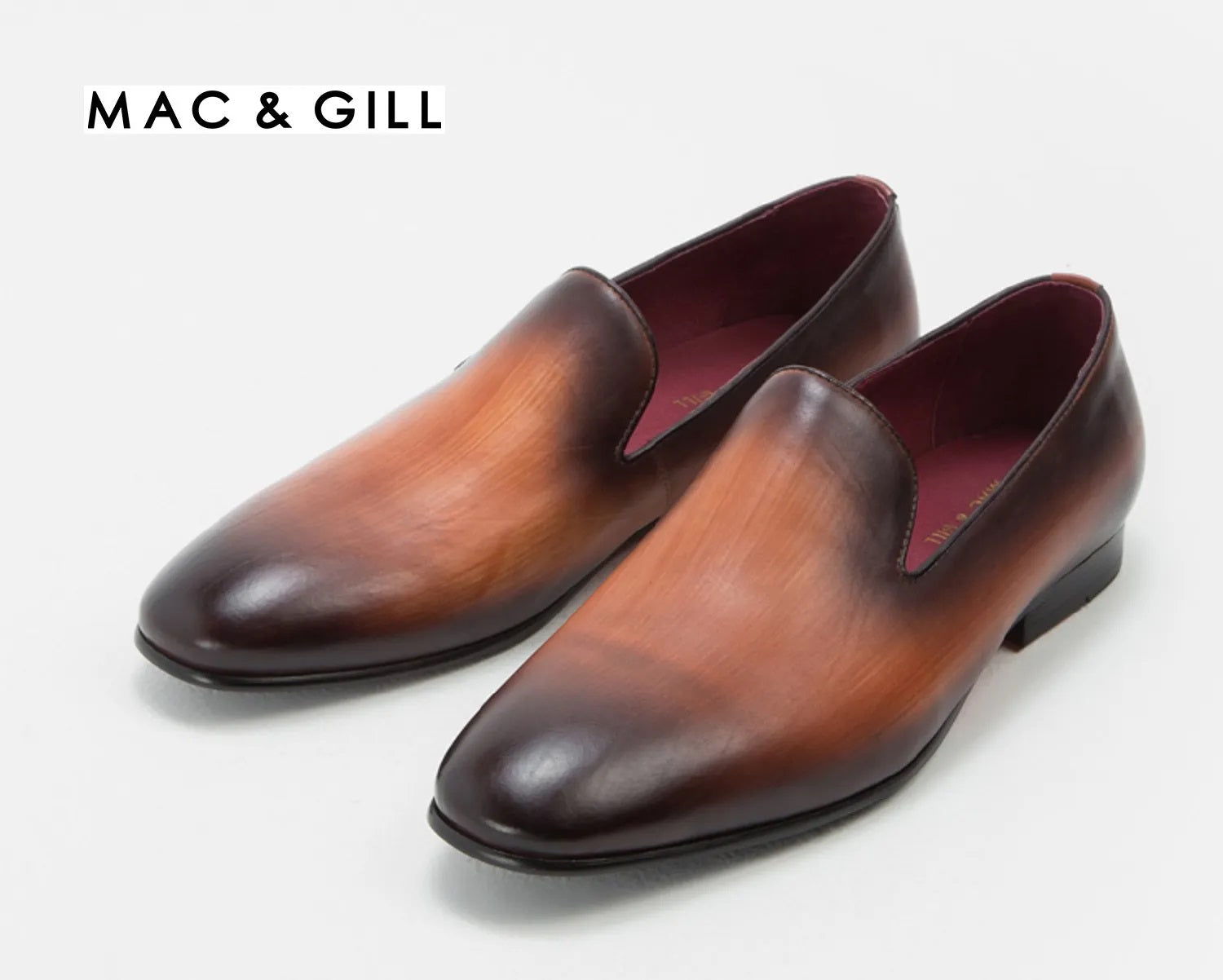 Dandelion Patina Leather Loafer in cow hide 100%