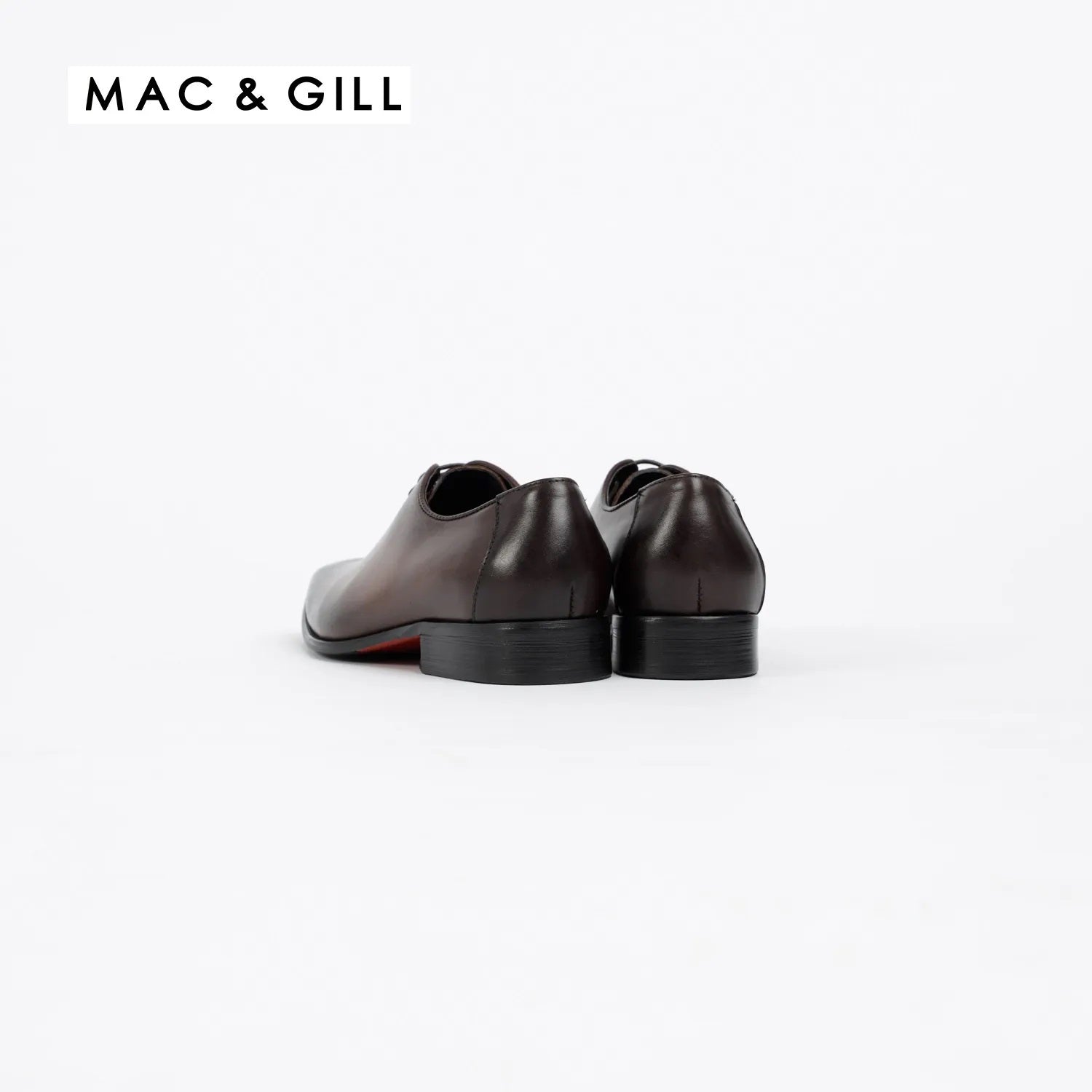 Men's dark brown leather Oxford shoe