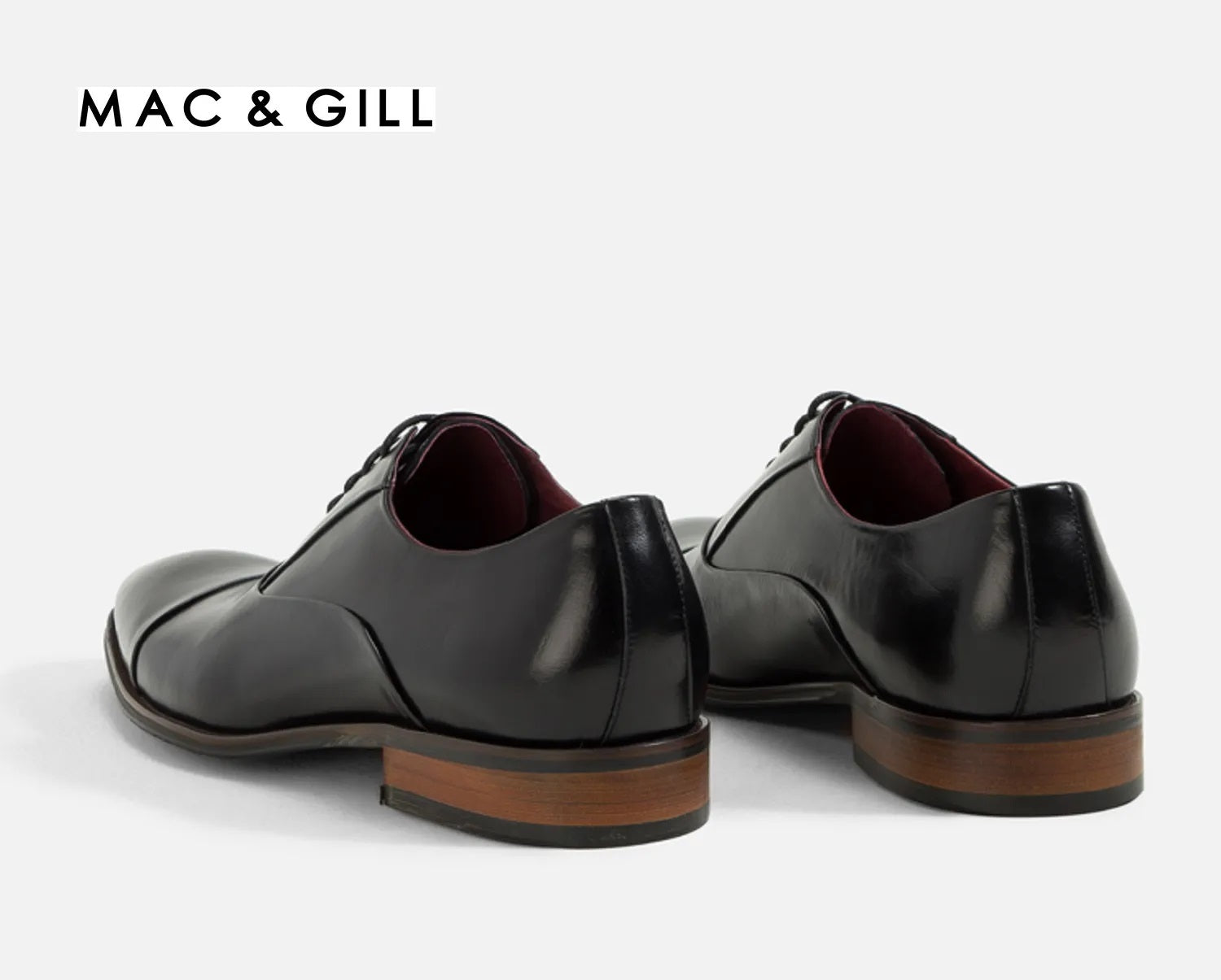 Sandiego Oxford Captoe Leather Business shoes in Black