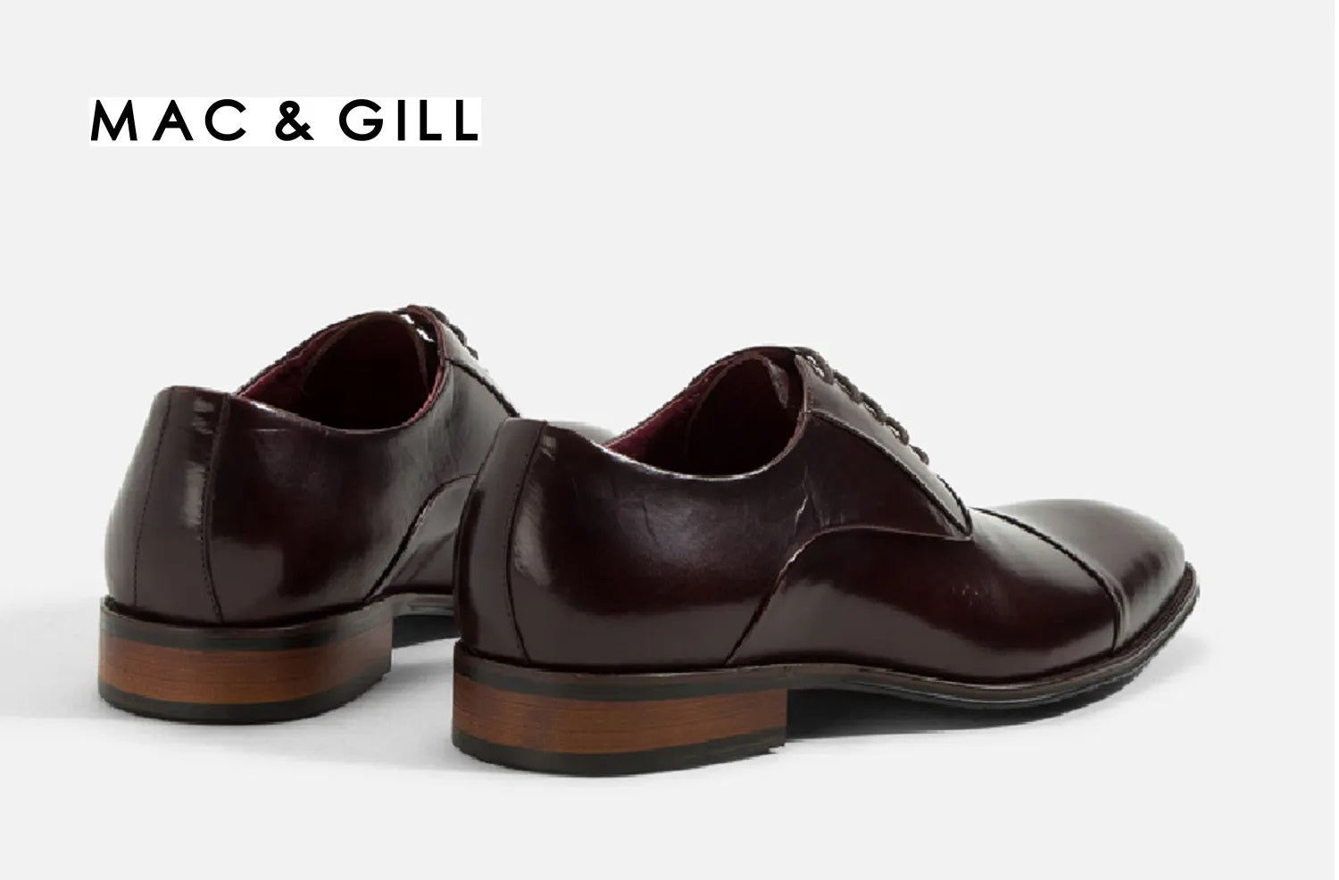 Sandiego Oxford Captoe Leather Business shoes in dark brown