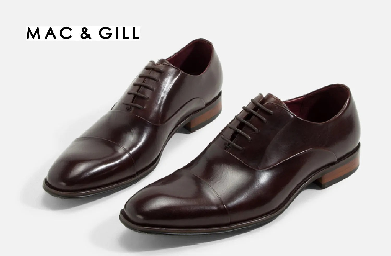 Sandiego Oxford Captoe Leather Business shoes in dark brown