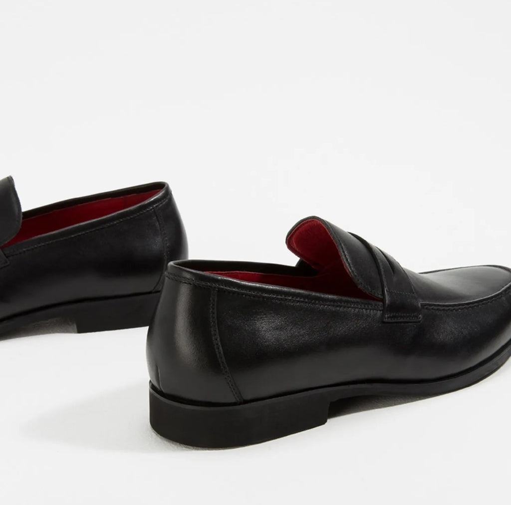 Taylor Leather Loafer Business Shoes in Black