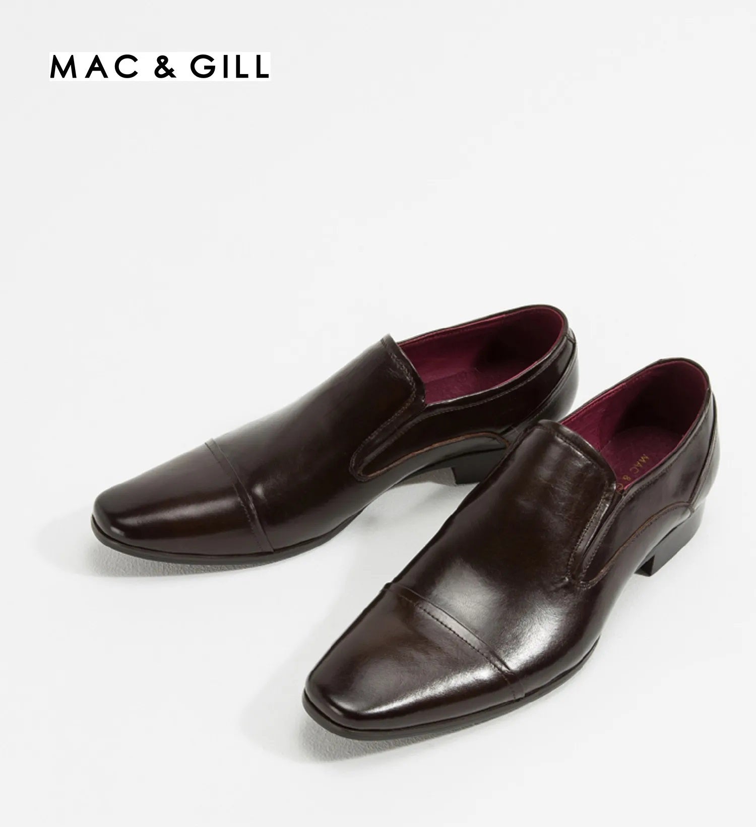 Austin Leather Loafer Business Shoes in Dark Brown