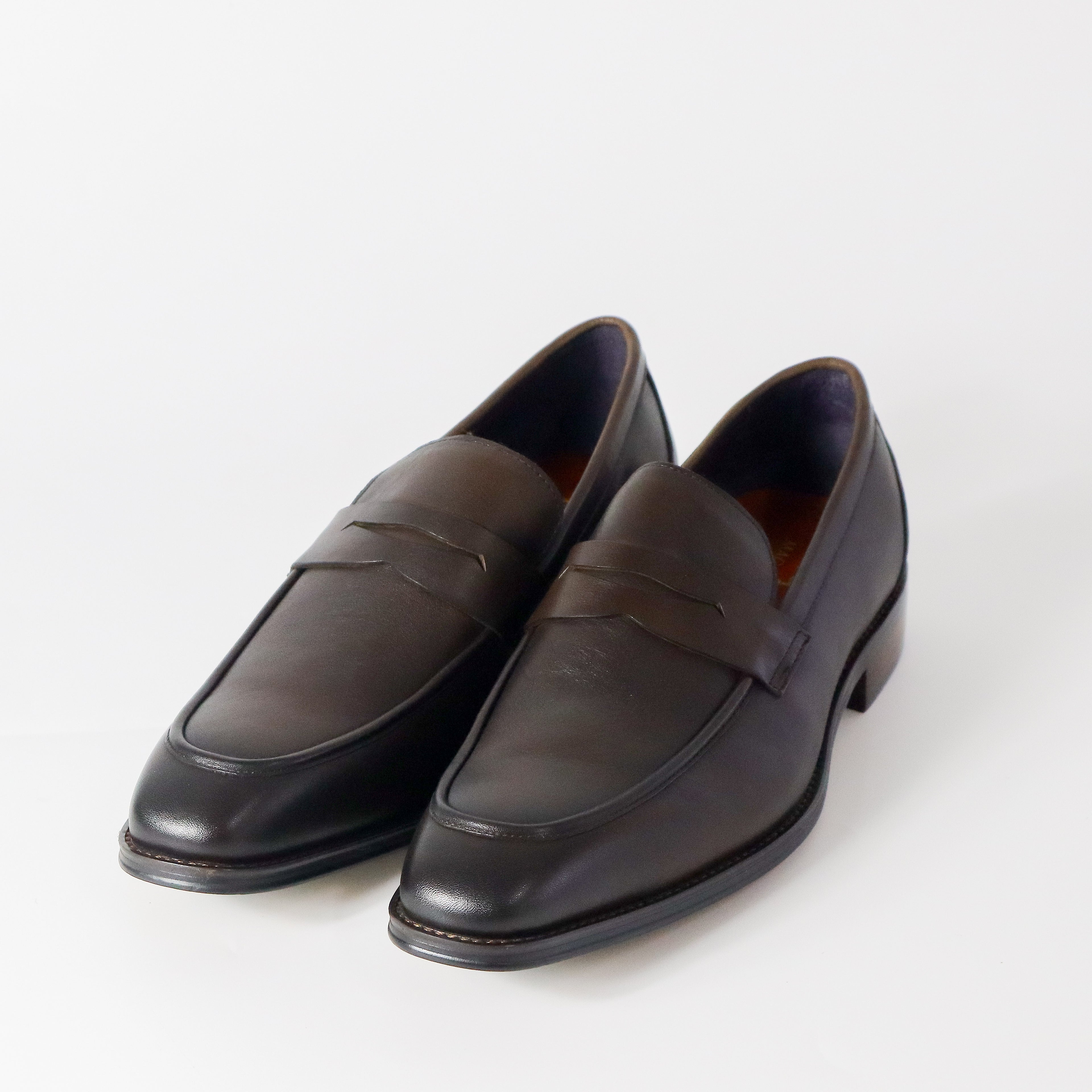 Brady Leather classic penny loafers in Brown