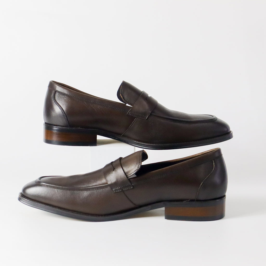 Brady Leather classic penny loafers in Brown
