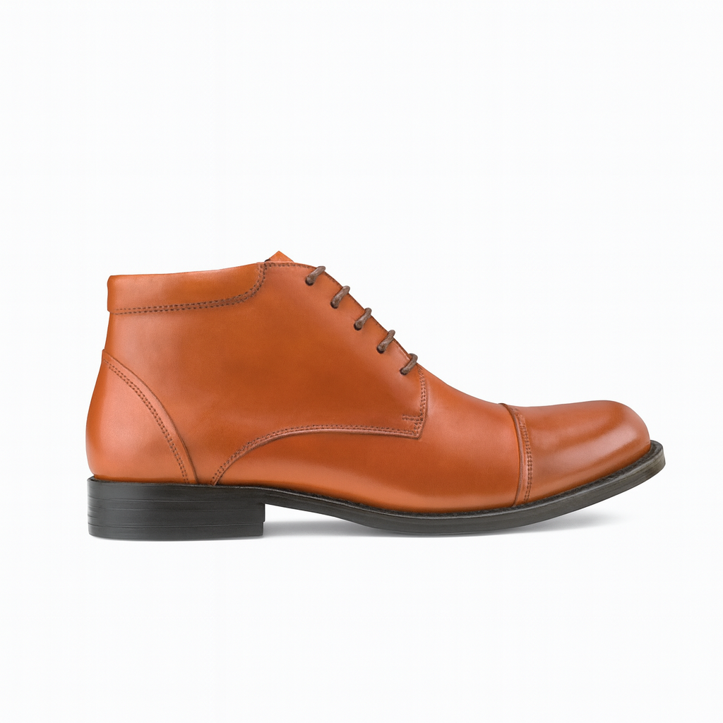 Men's brown leather Chelsea boot