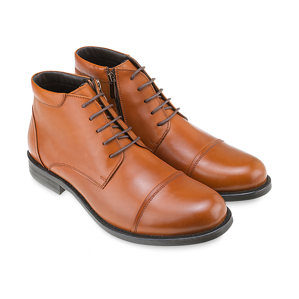 Men's brown leather Chelsea boot