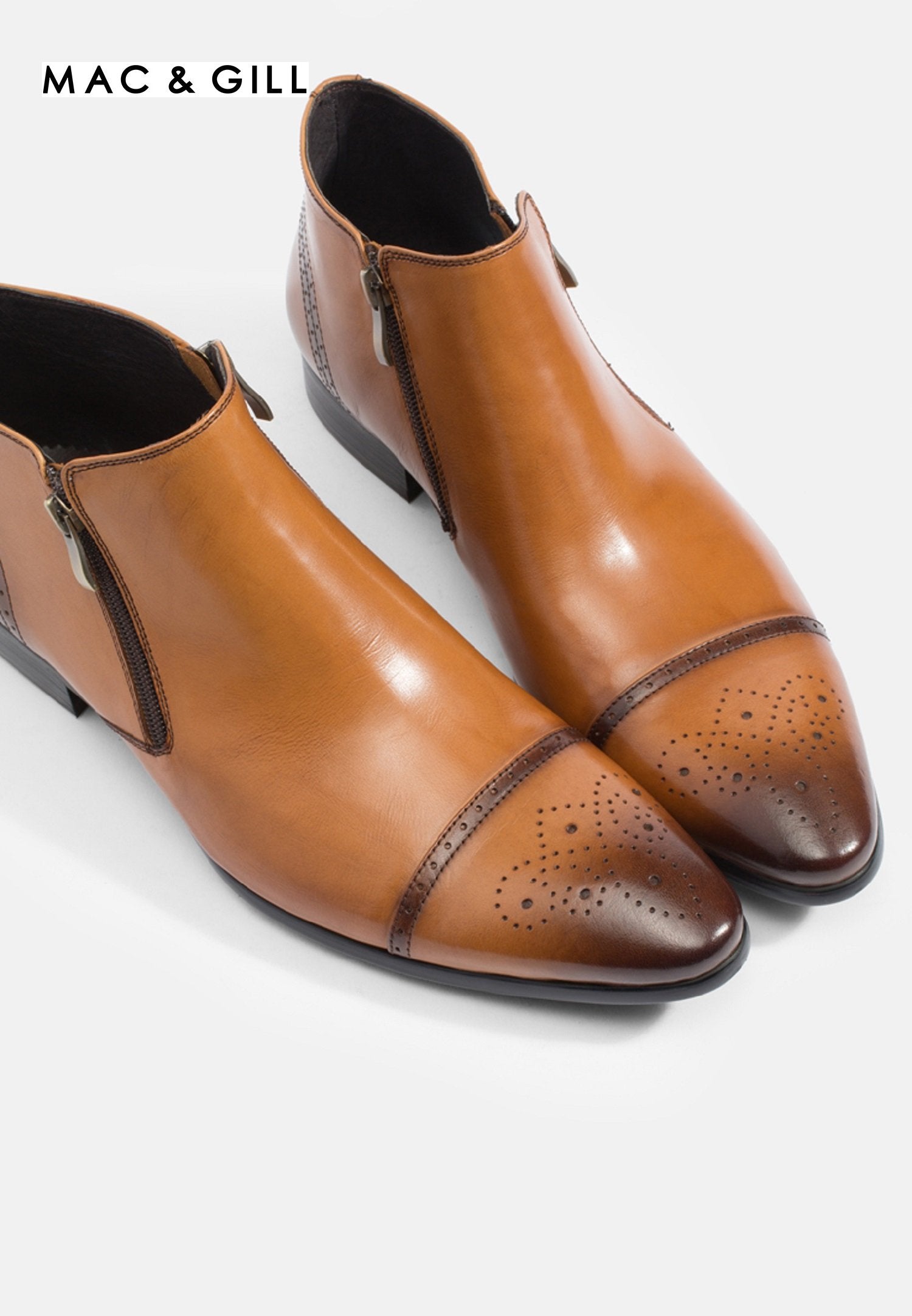 LEATHER CHELSEA CAPRI BOOTS GOODYEAR WELTED