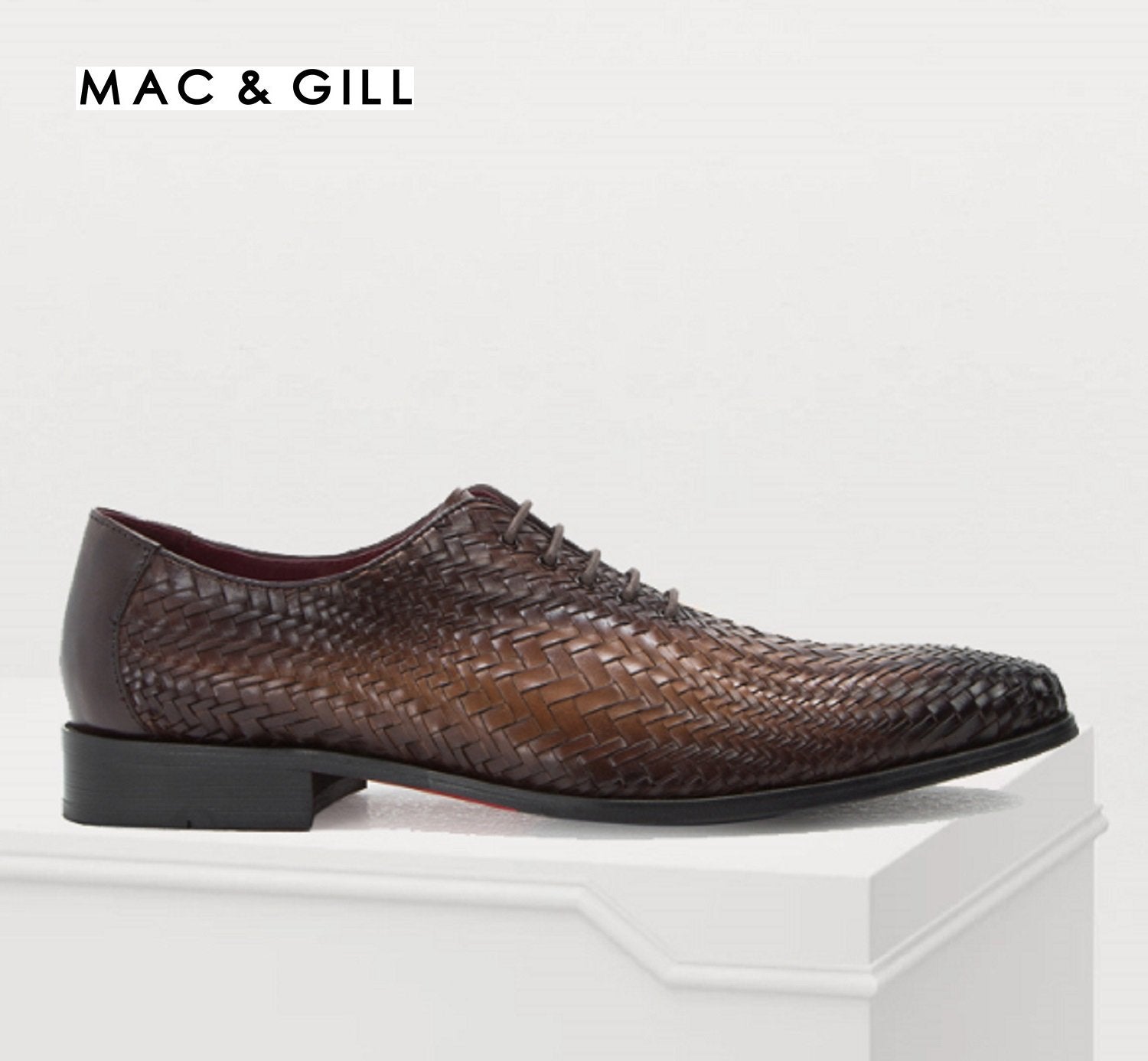 Mahler leather Oxford leather laced up shoes in brown for everyday wear
